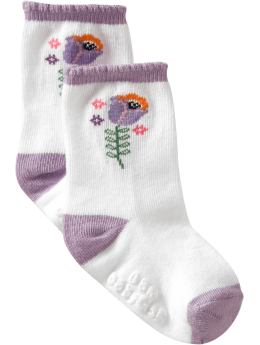 BabyGap: Flower socks - white