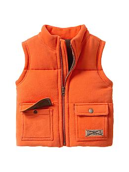 BabyGap: Knit puffer vest - bright ginger
