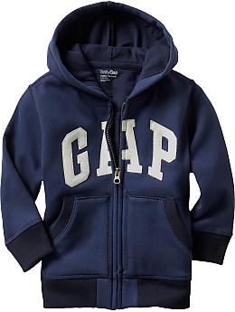 BabyGap: Arch logo zip-up hoodie - blue galaxy