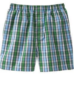 GapKids: Plaid boxers - happy green