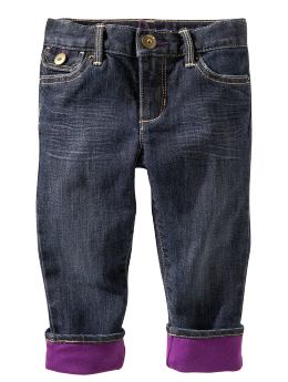 BabyGap: Skinny roll-up jeans - blue denim