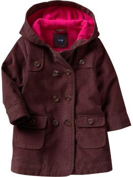 BabyGap: Dotted corduroy trench coat - classic brown