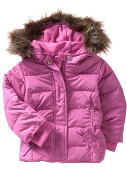 BabyGap: Side-tab Warmest jacket - light english rose