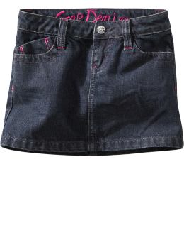 GapKids: Dark denim mini skirt - denim