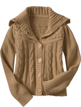 GapKids: Cable knit cardigan - deerfield
