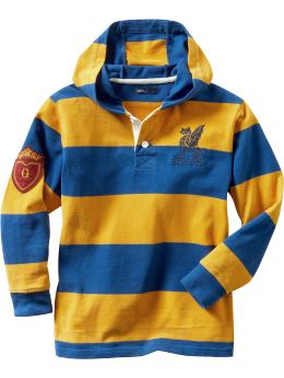 GapKids: Rugby hoodie - gold ribbon