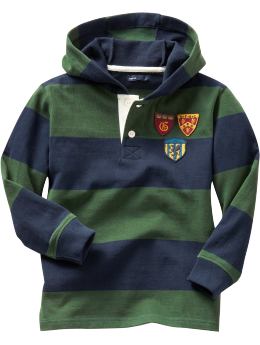 GapKids: Rugby hoodie - greenery