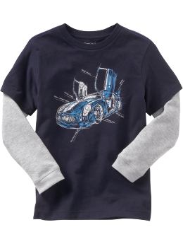 GapKids: 2-in-1 graphic T - blue galaxy