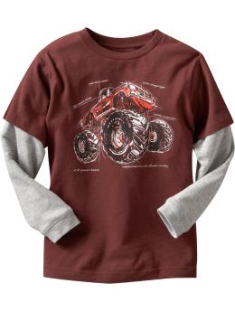 GapKids: 2-in-1 graphic T - malbec