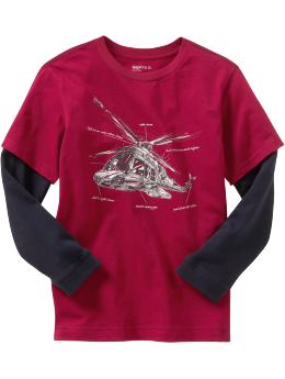 GapKids: 2-in-1 graphic T - russian red