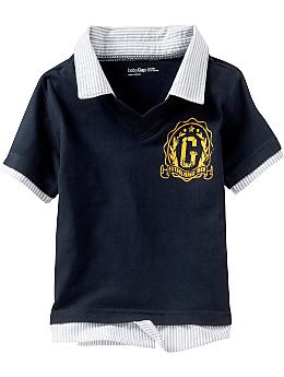 BabyGap 2 in 1 collared shirt blue galaxy