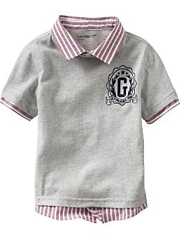 BabyGap 2 in 1 collared shirt heather gray