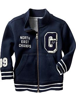 BabyGap: Varsity zip-up track jacket - blue galaxy