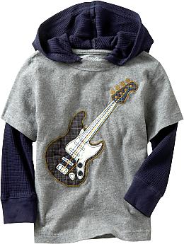 BabyGap 2 in 1 hooded graphic T Gray