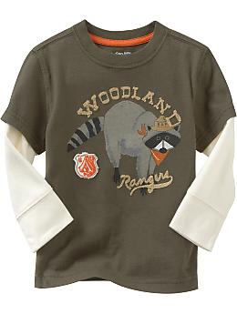 BabyGap 2 in 1 outdoors graphic T new moss