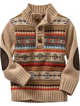 BabyGap: Fair Isle sweater - oatmeal heather