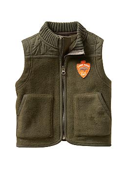BabyGap: Pro Fleece vest - new moss