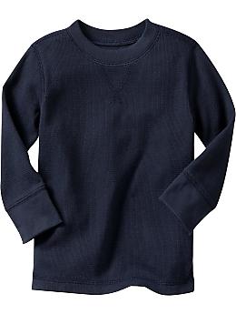 BabyGap: Waffle-knit T - blue galaxy