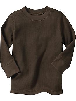 BabyGap: Waffle-knit T - brown