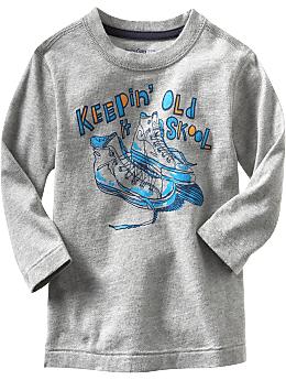 BabyGap: Active graphic T - gray