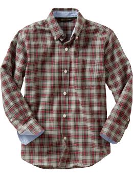 Gray tartan plaid shirt