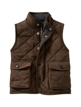 BabyGap: Quilted vest - brown