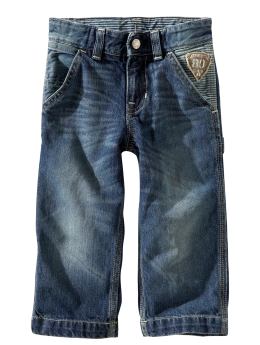 BabyGap: Mixed print carpenter jeans - dark wash