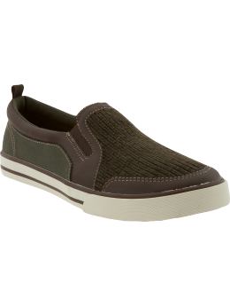 GapKids: Corduroy slip-ons - deep moss