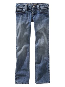 Skinny faded jeans