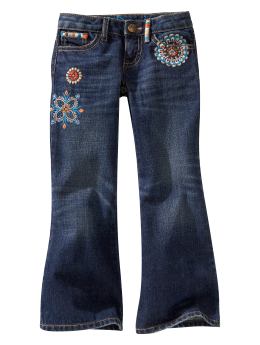 GapKids: Boot cut (medium dark wash) jeans - denim