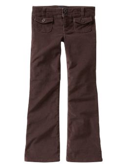 GapKids: Button pocket corduroy pants - classic brown