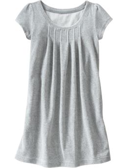 GapKids: Pintucked velour dress - gray