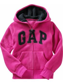GapKids: Two-toned full-zip hoodie - paradise pink