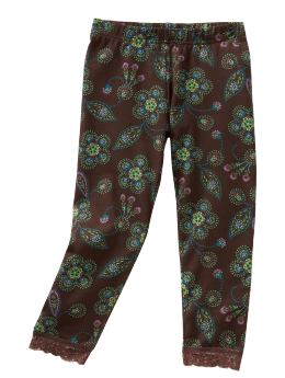 GapKids: Lace-trimmed leggings - big flower