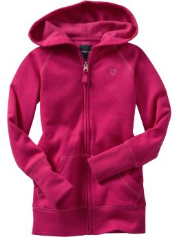GapKids: Long hoodie - bright ruby