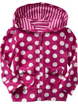 BabyGap: Dotted zip-up hoodie - pink dot