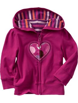 BabyGap: Zip-up graphic hoodie - paradise pink