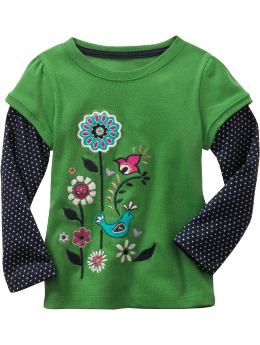 BabyGap 2 in 1 fun graphic T emerald green