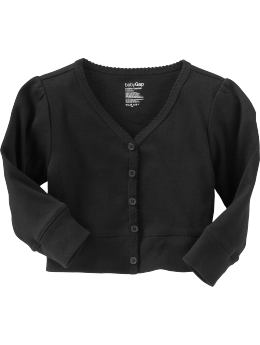 BabyGap: Solid knit cardigan - true black