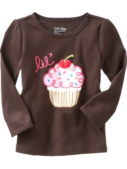 BabyGap: Scalloped graphic T - classic brown