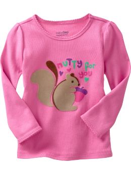 BabyGap: Scalloped graphic T - light english rose