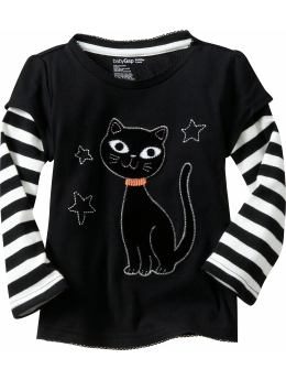 BabyGap: 2-in-1 Halloween graphic T - true black