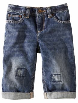 BabyGap: Cropped boyfriend jeans - blue denim