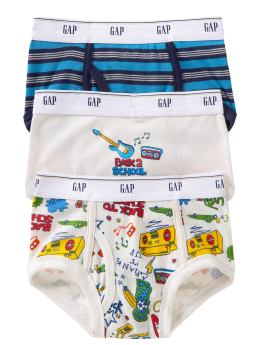 GapKids: Back-2-school briefs (3-pack) - Plaster