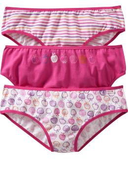 GapKids: Fruit bikinis (3-pack) - royal fuchsia