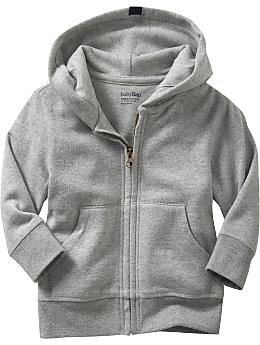 BabyGap: Classic zip-up hoodie - gray