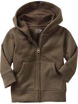 BabyGap: Classic zip-up hoodie - brown