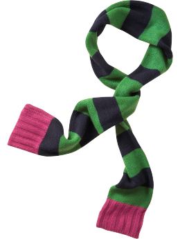 GapKids: Rugby striped scarf - light emerald