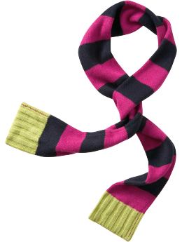 GapKids: Rugby striped scarf - paradise pink