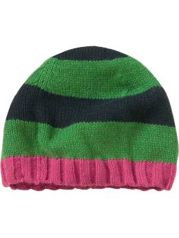 GapKids: Rugby striped knit hat - light emerald